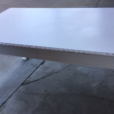 1.8m white French table