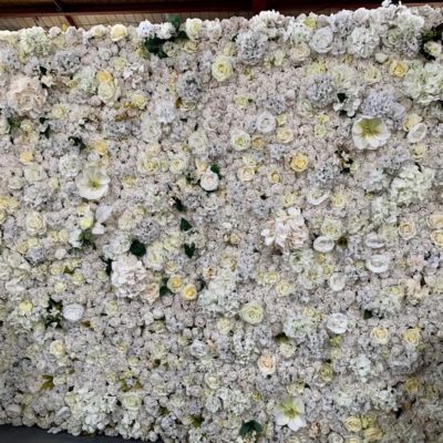 White flower wall