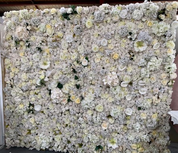 White flower wall