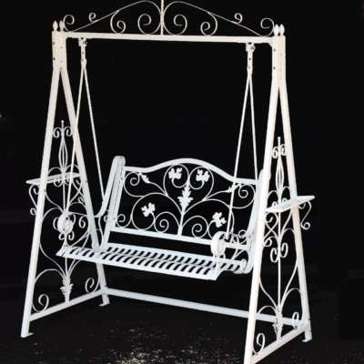 White swing chair