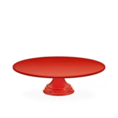 Red cake stand