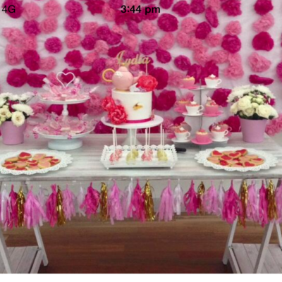 Whitewash trestle table