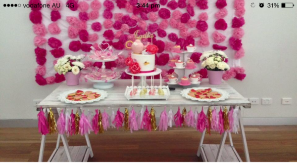 Whitewash trestle table