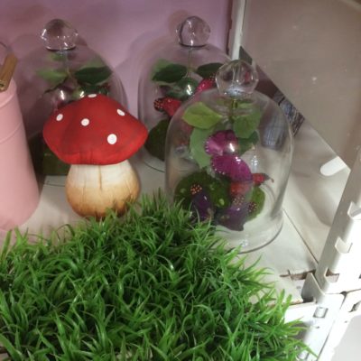 Red mushroom centrepiece