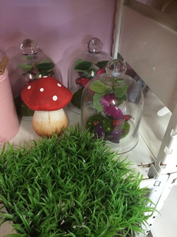 Red mushroom centrepiece