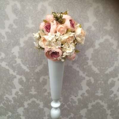 1m tall white floor vase