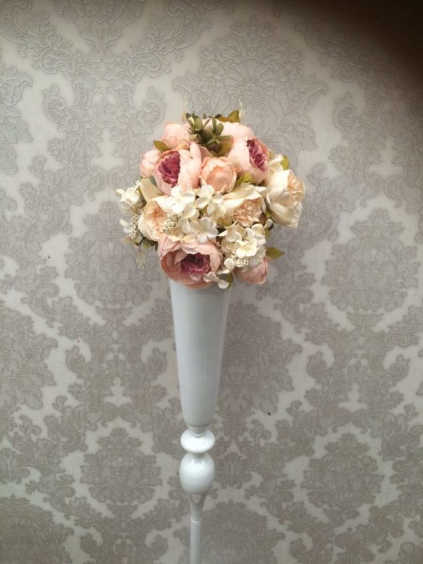1m tall white floor vase
