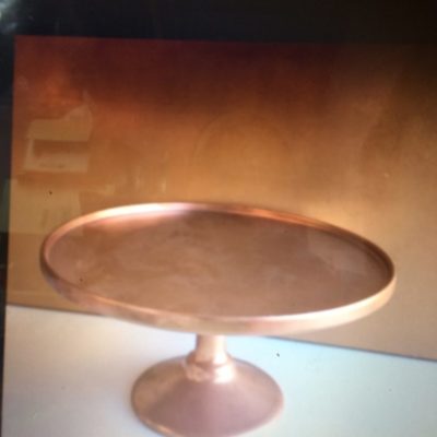 Copper cake stand 30cm diameter