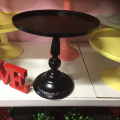 Tall black matte cake stand