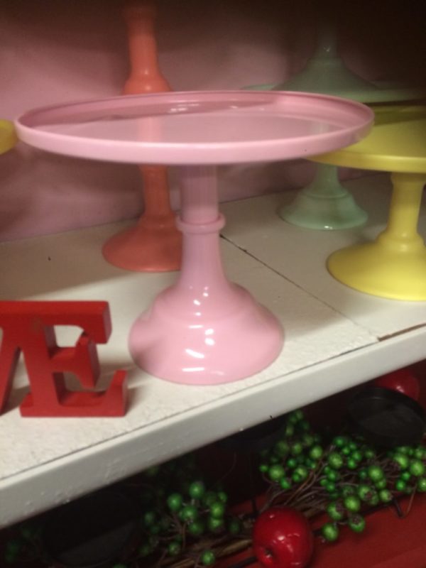 Tall baby pink cake stand