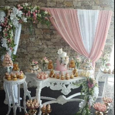 Large carved white table