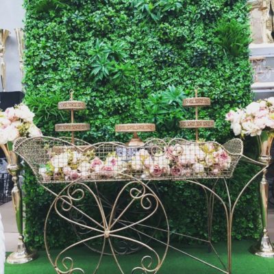 Gold vintage cart