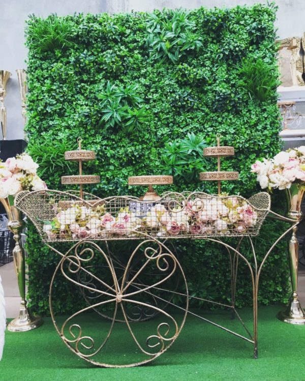 Gold vintage cart