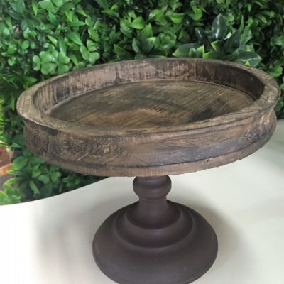 Small wood cake stand