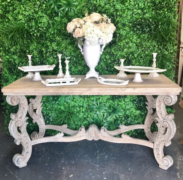Vintage wood table