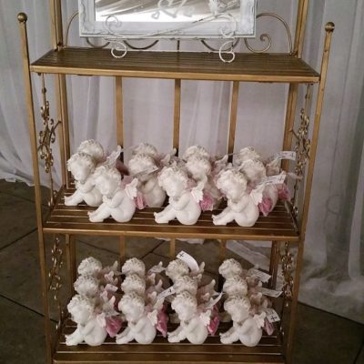 Gold 4 tier bakers stand
