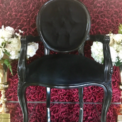 Black grooms chair