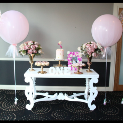 White vintage/carved table
