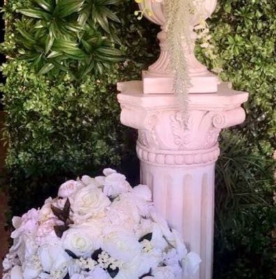 Ceramic Urn and pedestal