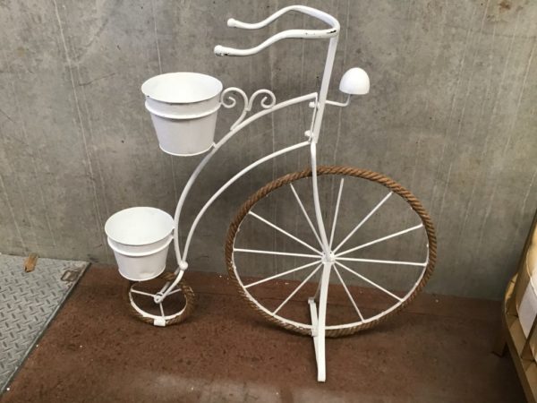 Rustic white bike