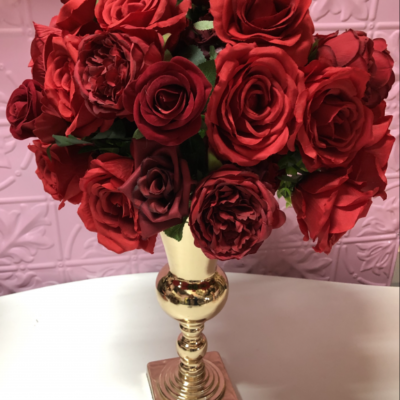 Red floral arrangement