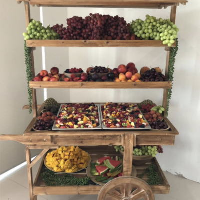 Wooden candy cart