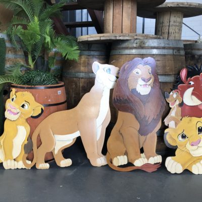 Lion king timber cut outs