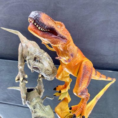 Set of two dinosaurs
