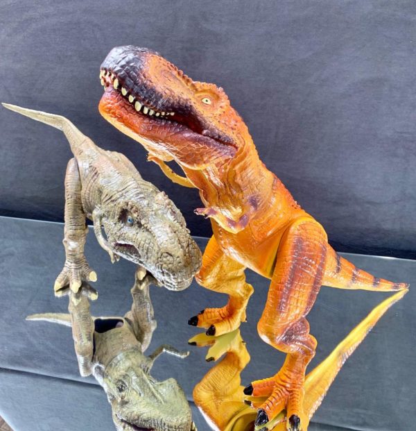 Set of two dinosaurs