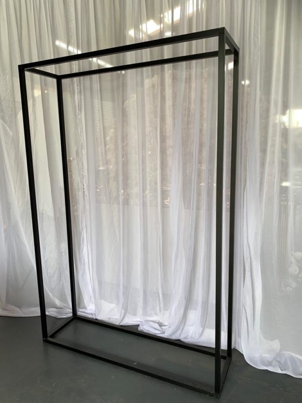 Black double metal frame