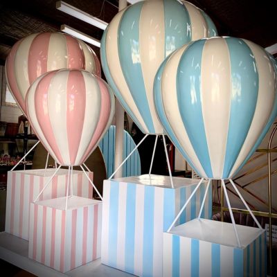 L baby blue hot air balloon