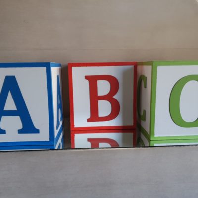 ABC coloured boxes
