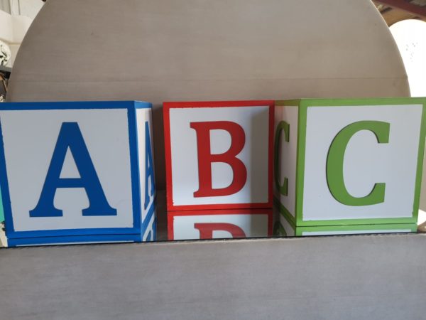 ABC coloured boxes