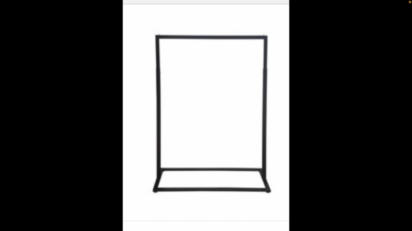 Black or white clothes hanging rack