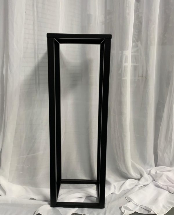 Black 60cm metal pedestal