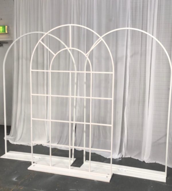 White window arch backdrop
