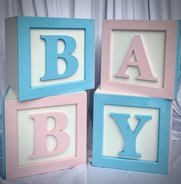 Baby pink and/or blue baby boxes