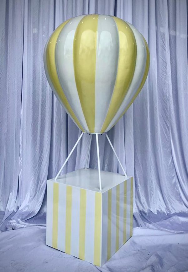 L yellow hot air balloon