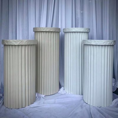80cm nude ribbed plinth