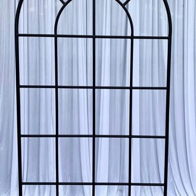 Black window arch