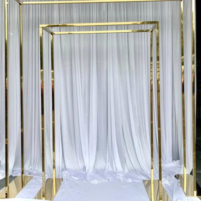 Gold lux double frame backdrop