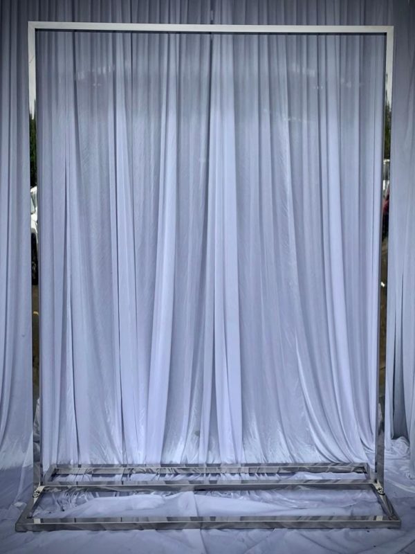 Silver square lux backdrop