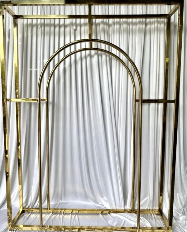 Gold double centred arch