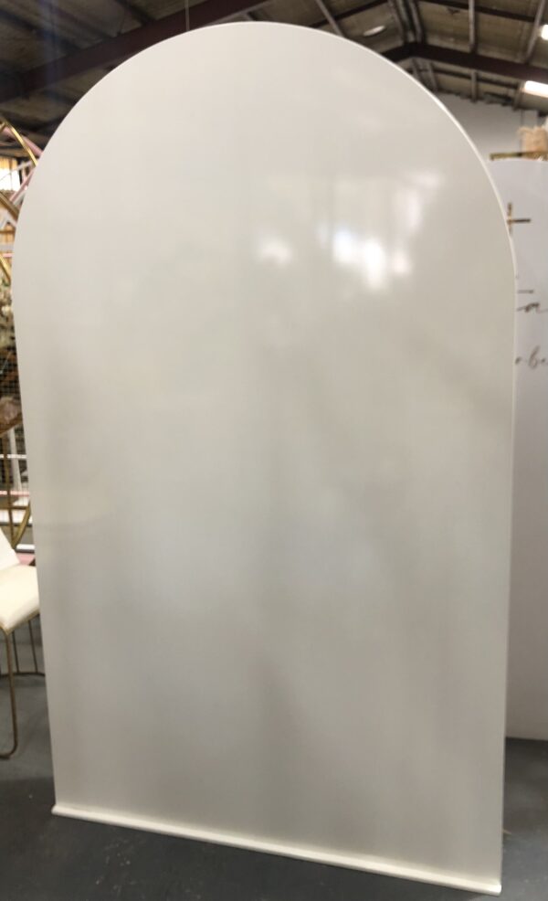 2m white lux shiny arch