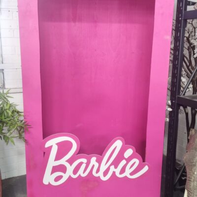 Barbie stand in box