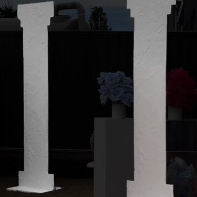 Textured castle stands
