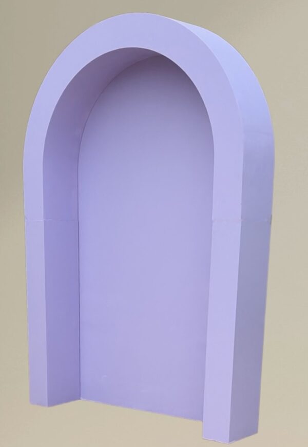 Lilac hollow arch with backing